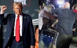 When a Donald Trump supporter allegedly cut open a UFC fighter during a protest in front of Mar-a-Lago residence [VIDEO]