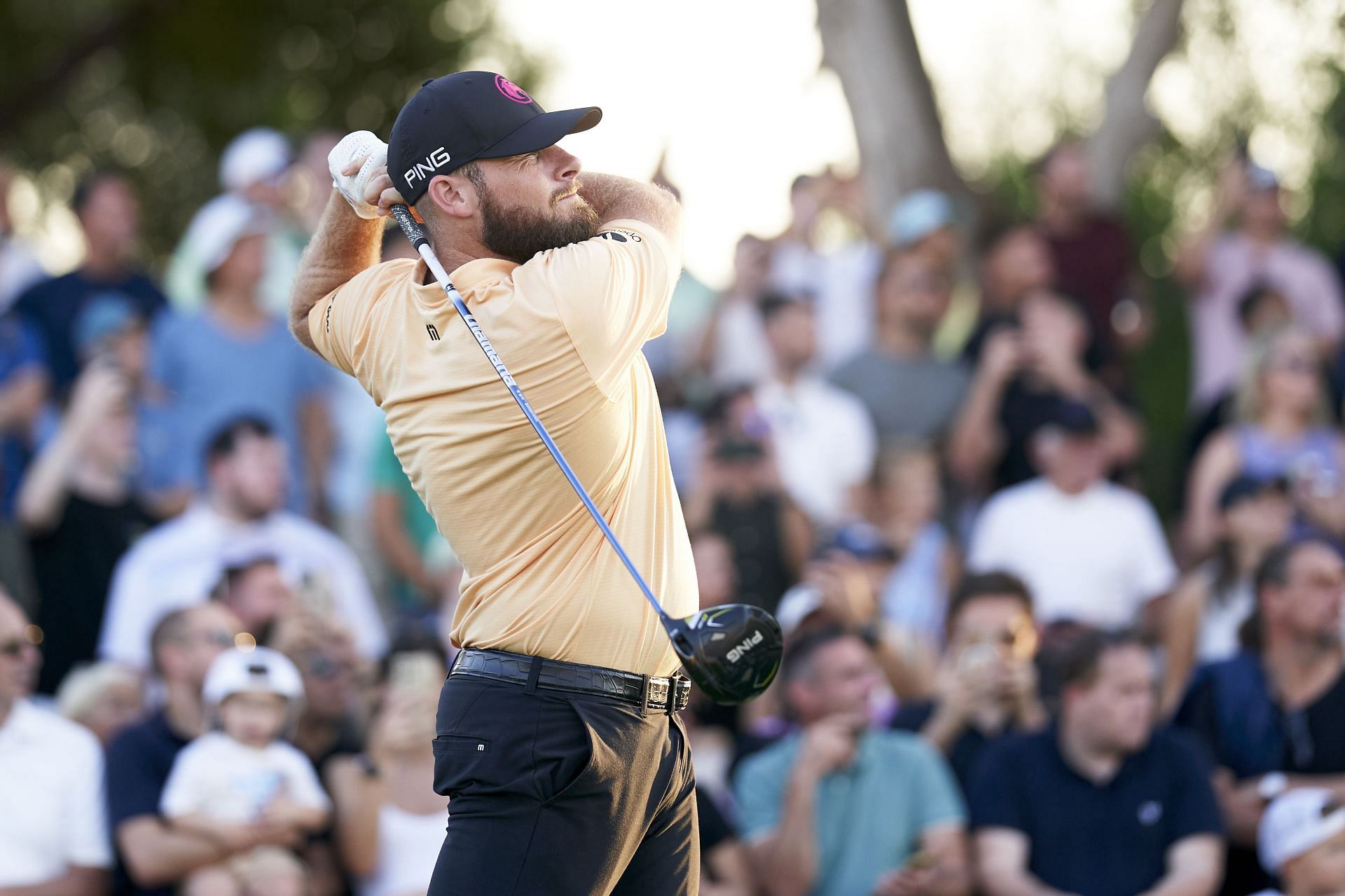 Tyrrell Hatton at the DP World Tour Championship 2024 - Day Two - Source: Getty