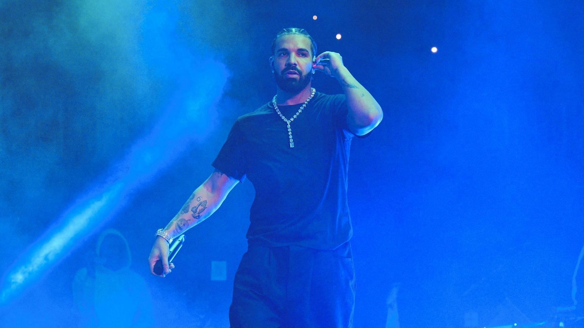 Rapper Drake performs onstage during &quot;Lil Baby &amp; Friends Birthday Celebration Concert&quot; at State Farm Arena on December 9, 2022, in Atlanta, Georgia. (Image via Getty/Prince Williams)