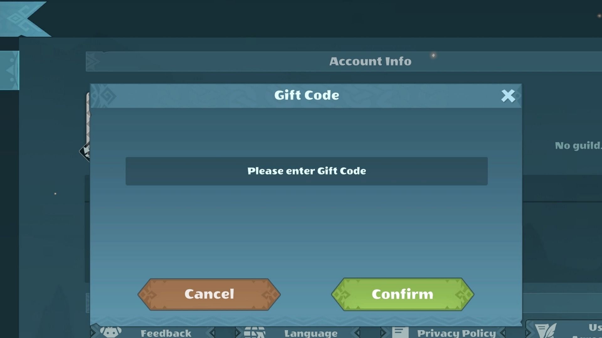 Enter the code to get freebies (Image via HK Hero)