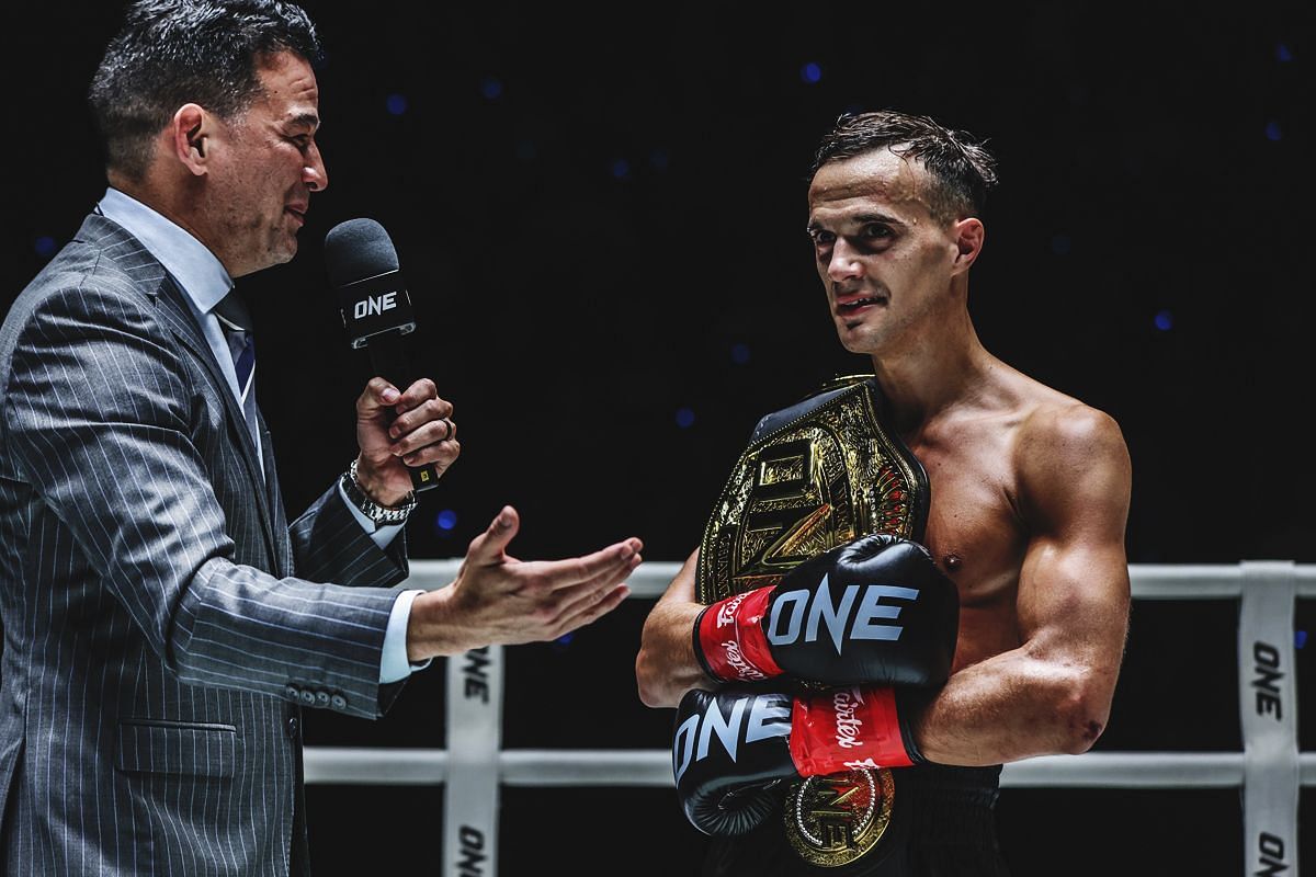 Former ONE strawweight kickboxing king Jonathan Di Bella. [Photo via: ONE Championship]