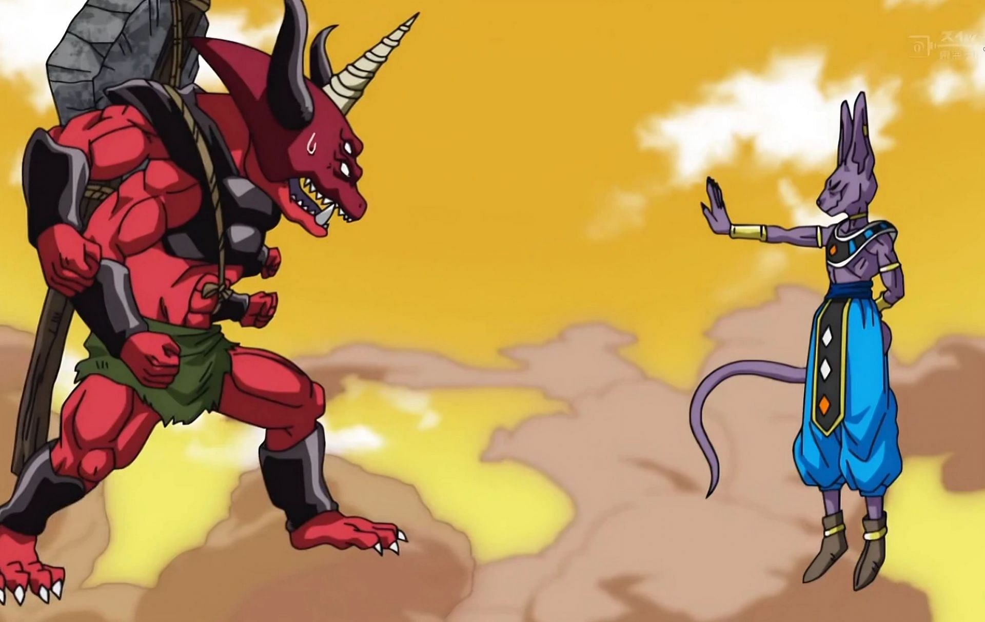 Beerus used this move against the Chief Moginaian (Image via Toei Animation)