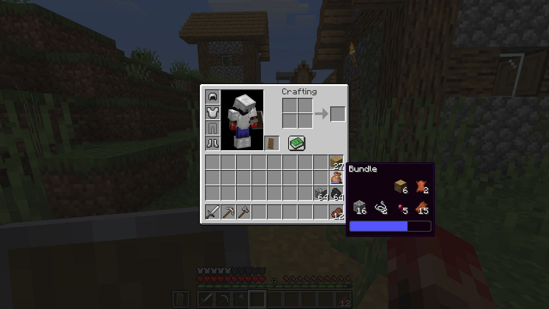 Bundles can easily store a stack worth of different items in one slot (Image via Mojang Studios)