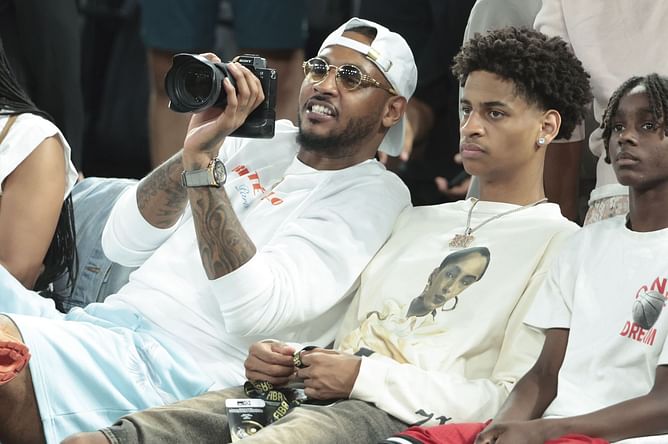 WATCH: Carmelo Anthony's son Kiyan Anthony visits a shrine in Japan to wish for three things for his future