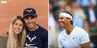 In Pictures: Rafael Nadal's sister Maribel poses beside his poster at Spaniard's academy in Kuwait; tries out tennis and padel at the facility