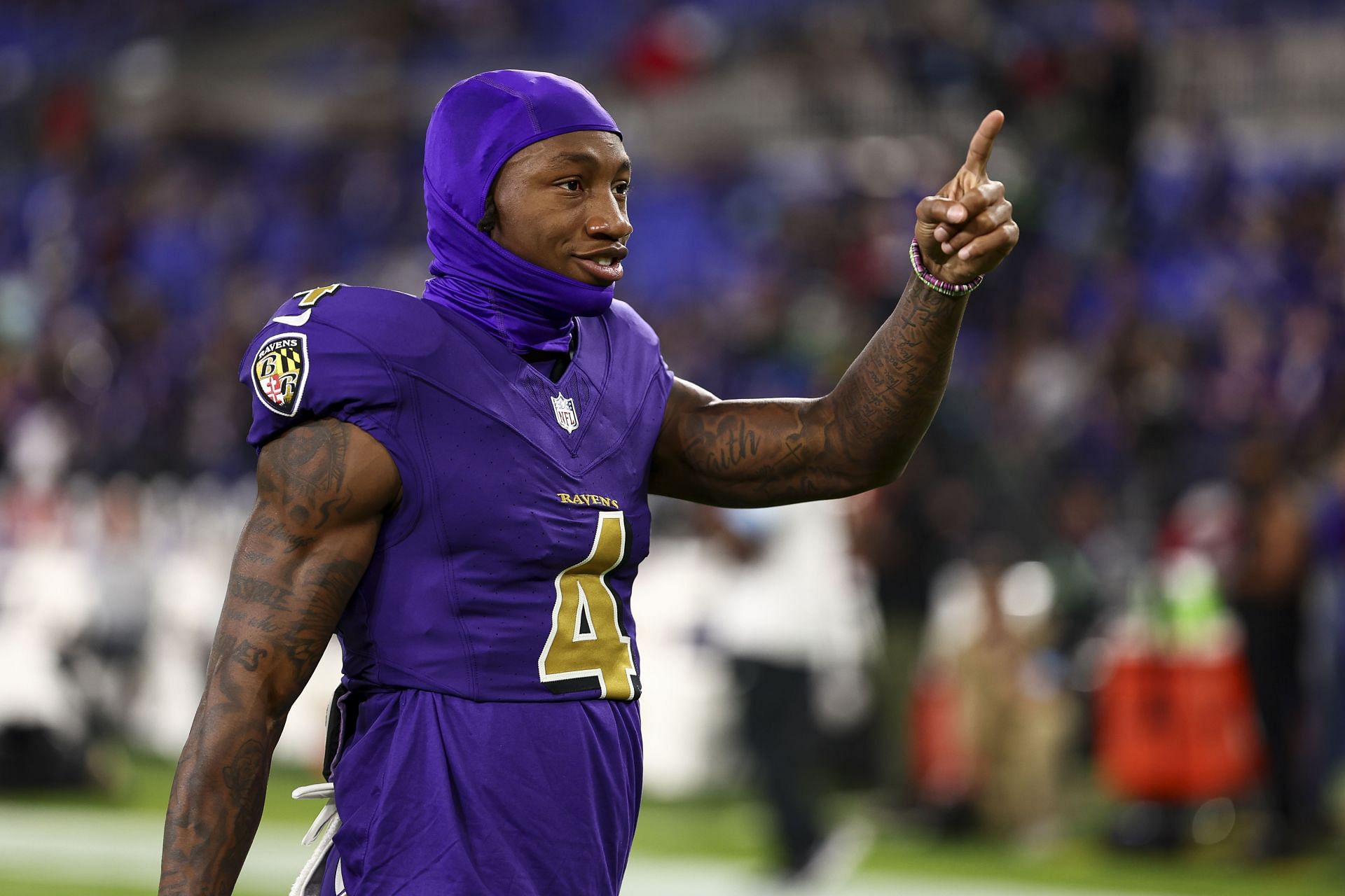 Zay Flowers at Cincinnati Bengals vs. Baltimore Ravens - Source: Getty