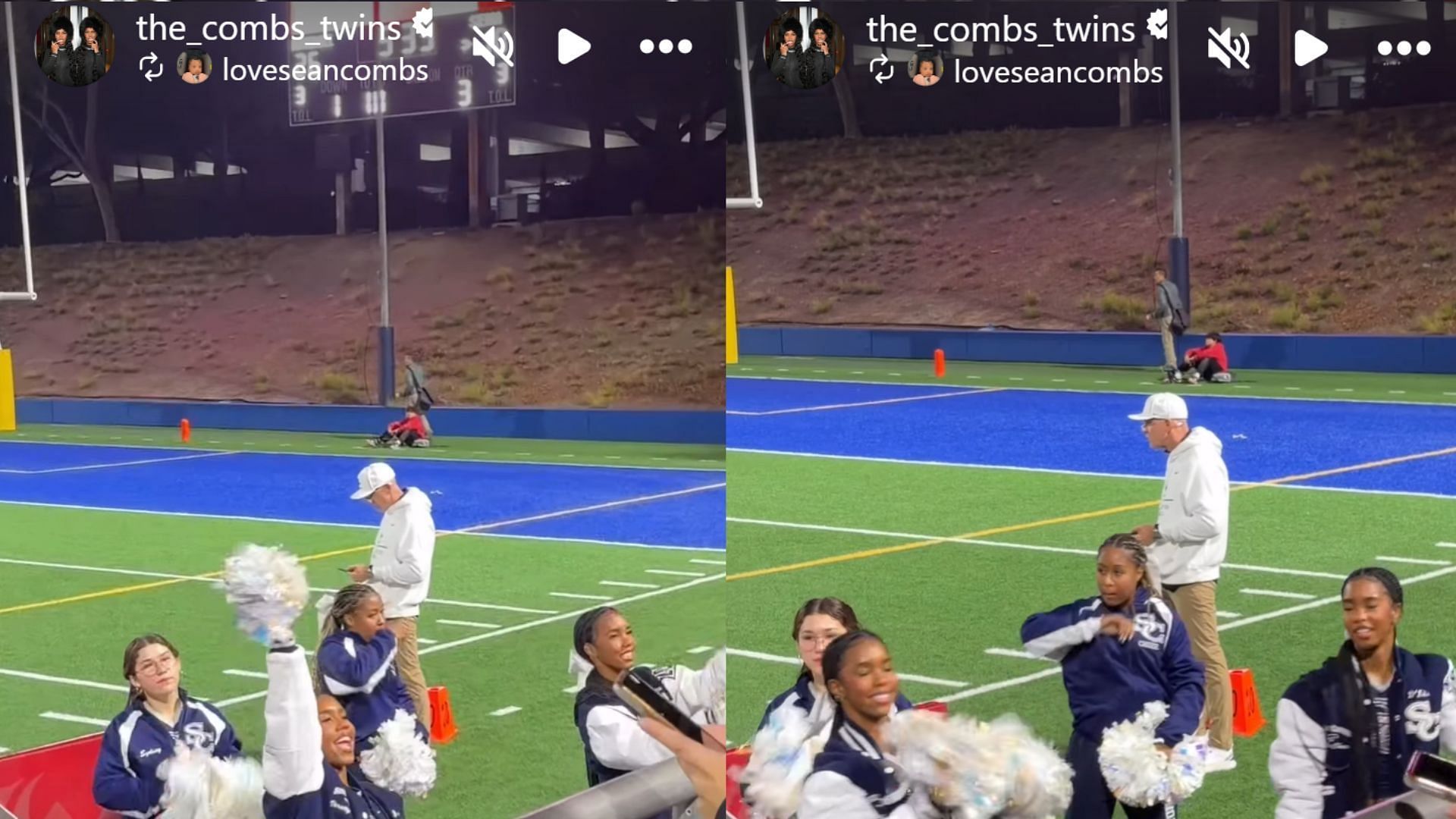 Diddy&#039;s daughters share highlights of their final Friday Night Lights cheerleading moment for Sierra Canyon (Image: The Combs Twins/IG)