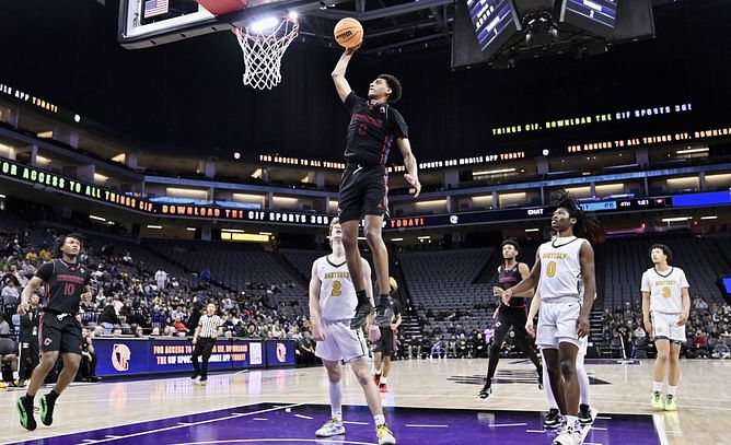 Photo: Gilbert Arenas' son Alijah Arenas shares NBA star James Harden's snap following his appearance at Chatsworth's game