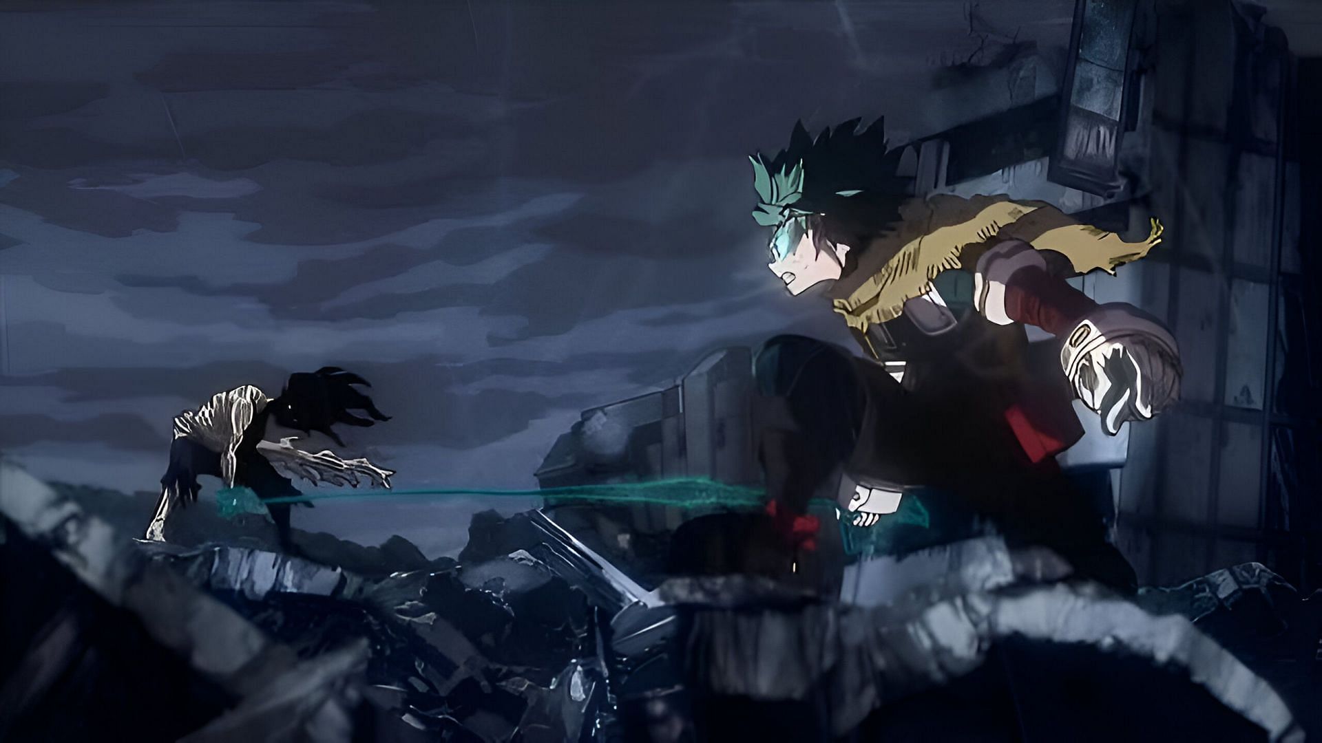 Deku and Shigaraki as seen in the anime (Image via Bones)