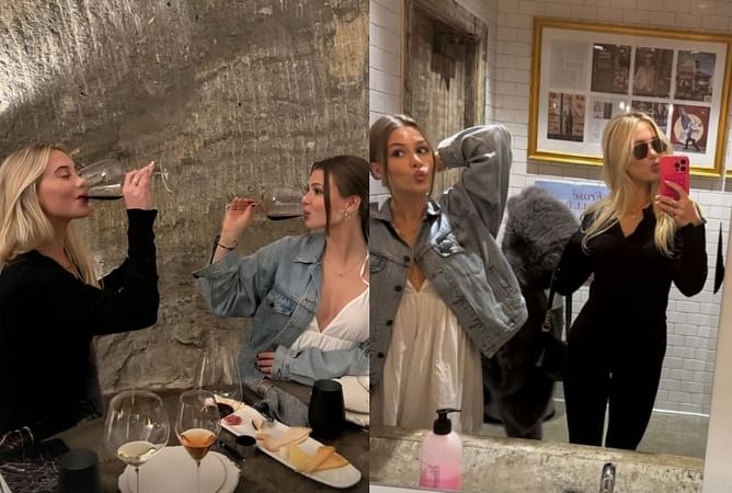 Leon Draisaitl’s fiancée Celeste enjoys girls-only Napa winery trip with beau's best friend Cody Ceci's wife Jamie and others