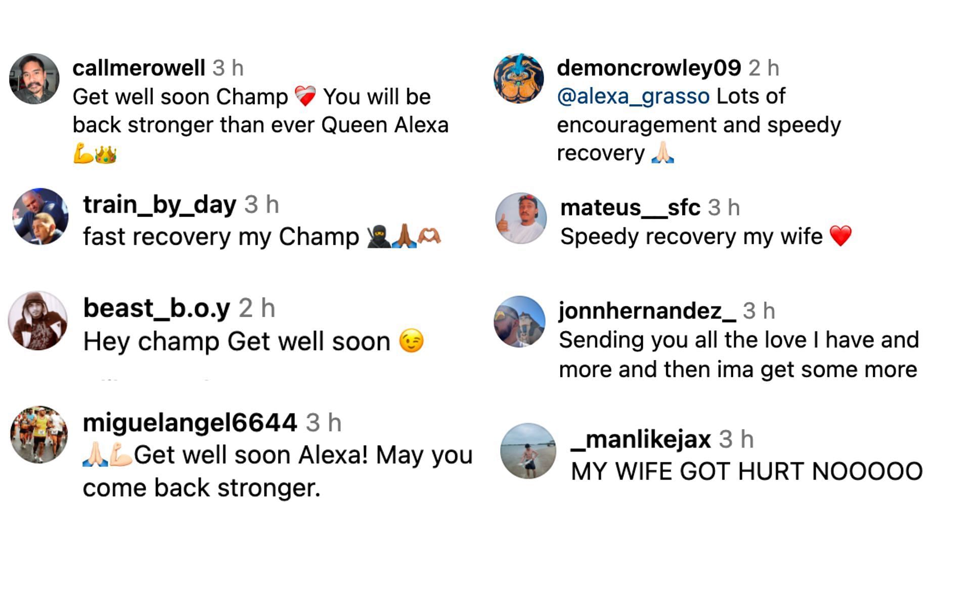 Fans react to Alexa Grasso&#039;s recent post. [Screenshot courtesy: @alexa_grasso via Instagram]