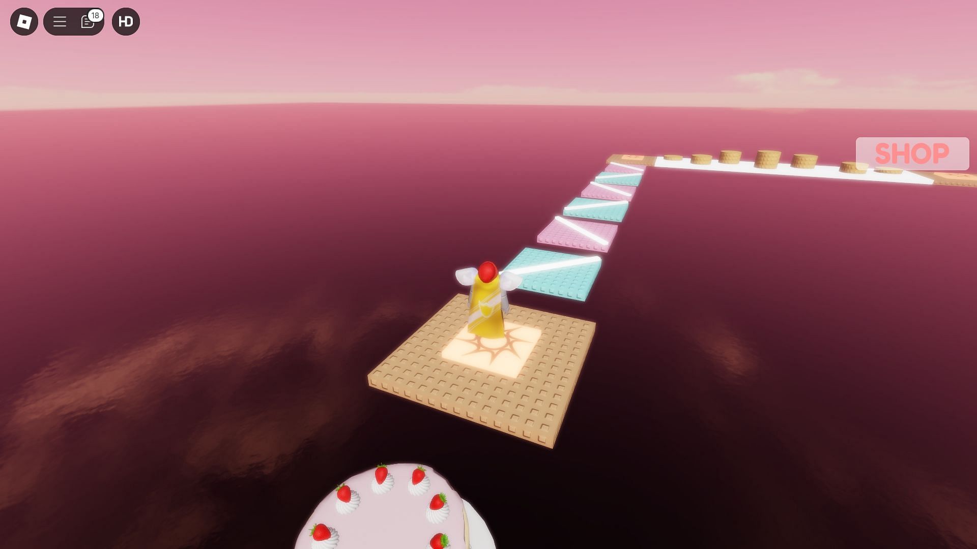 Platformer challenge (Image via Roblox)