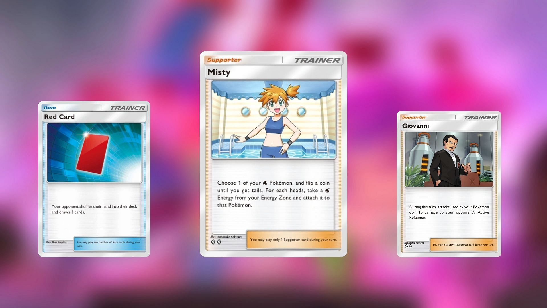 Trainer and Item Cards in this deck (Image via TPC)