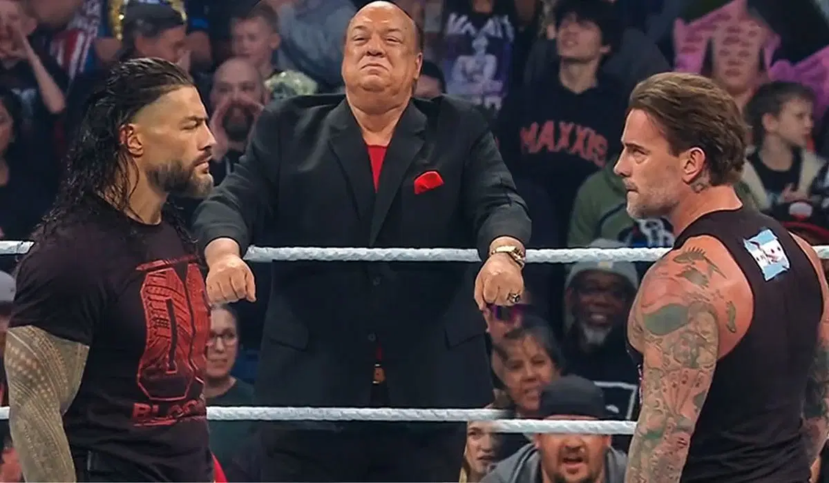 Paul Heyman reveals CM Punk as the fifth member for OG Bloodline. [Image credits: WWE on X]