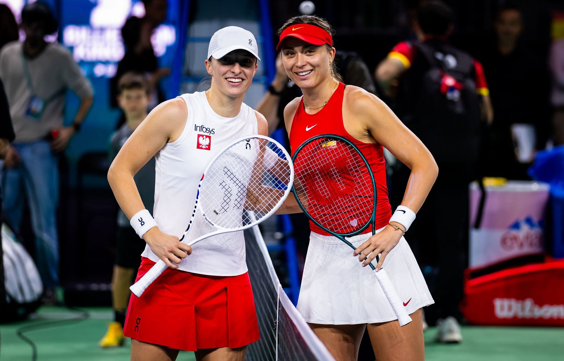 Iga Swiatek and Paula Badosa (Source: Getty)