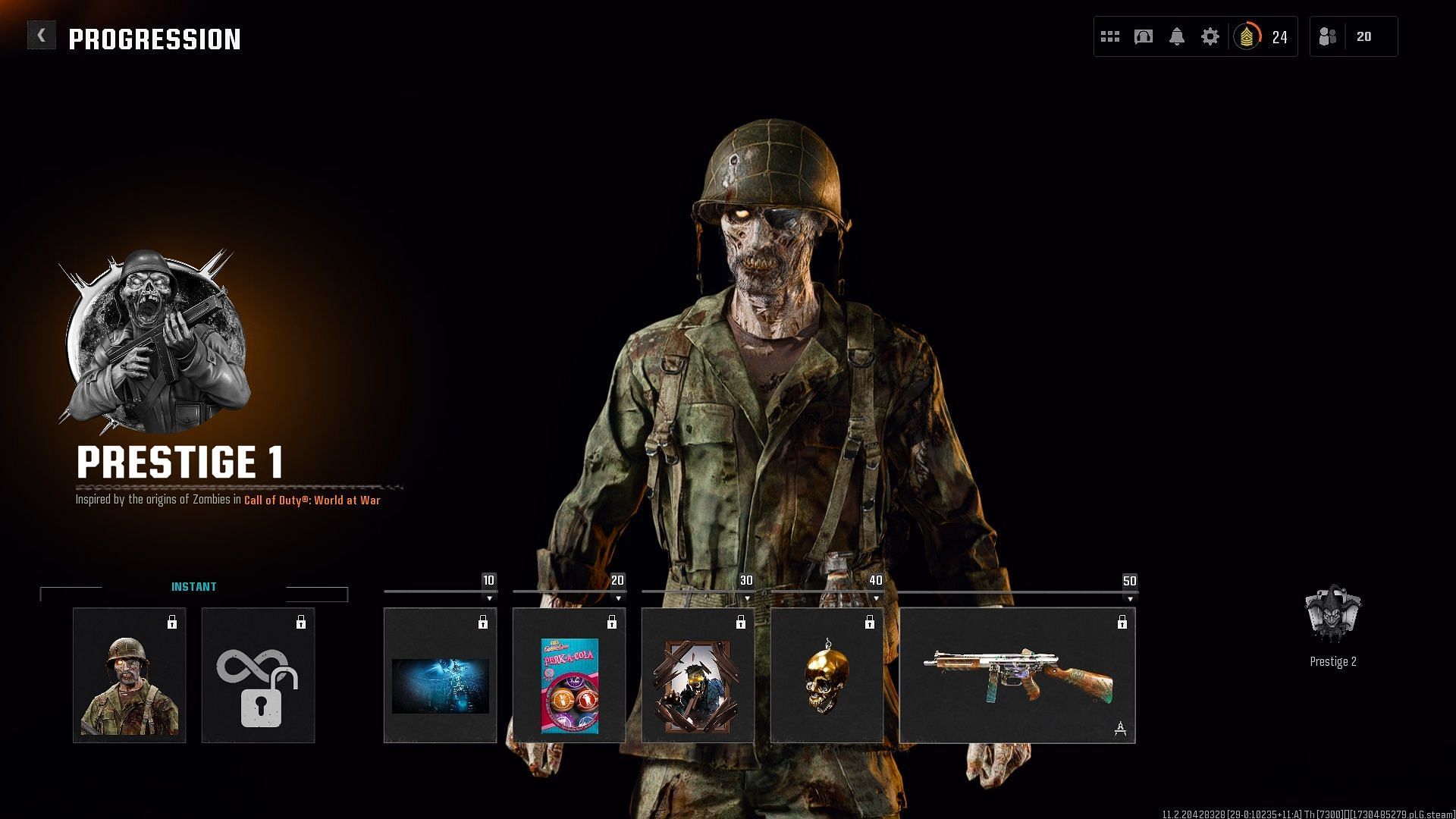 All Black Ops 6 Prestige 1 rewards (Image via Activision)