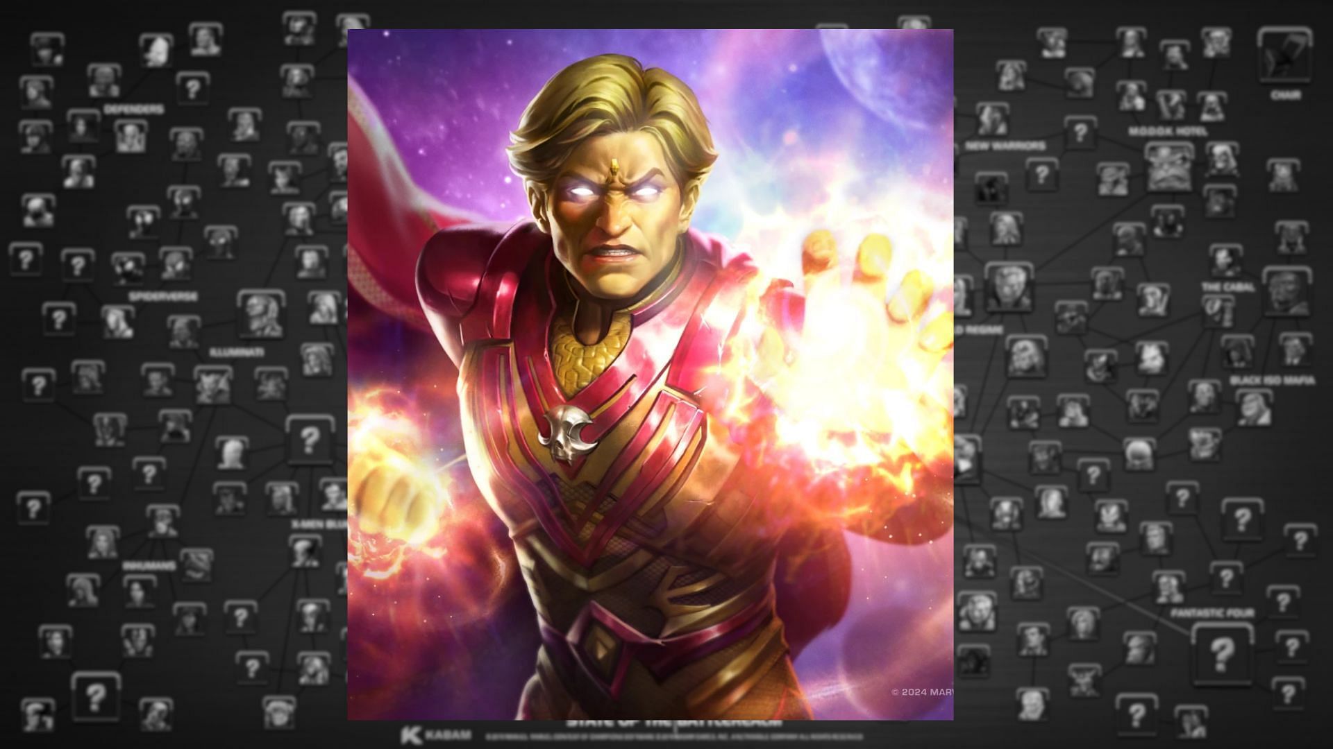 Adam Warlock among the best Cosmic champions in Marvel Contest of Champions has the highest survivability (Image via Kabam Games, Inc.)