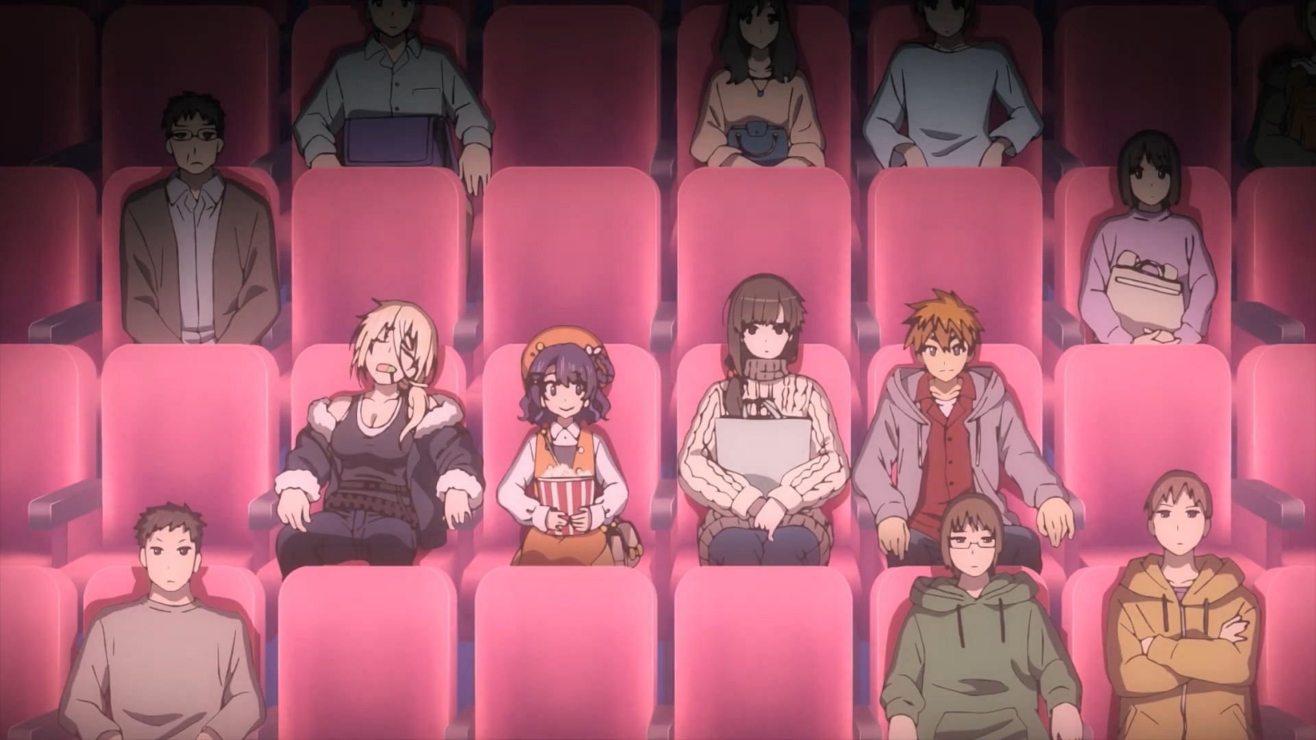 The group watches a movie (Image via Felix Film)