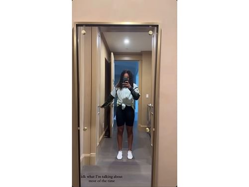 Still from Naomi Osaka’s Instagram Story (@naomiosaka)