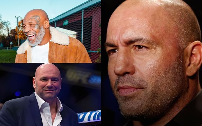"You motherfu*kers don't care about me" - When Joe Rogan and Mike Tyson shared a laugh over Dana White and Lakiha Spicer's risky cash pitch