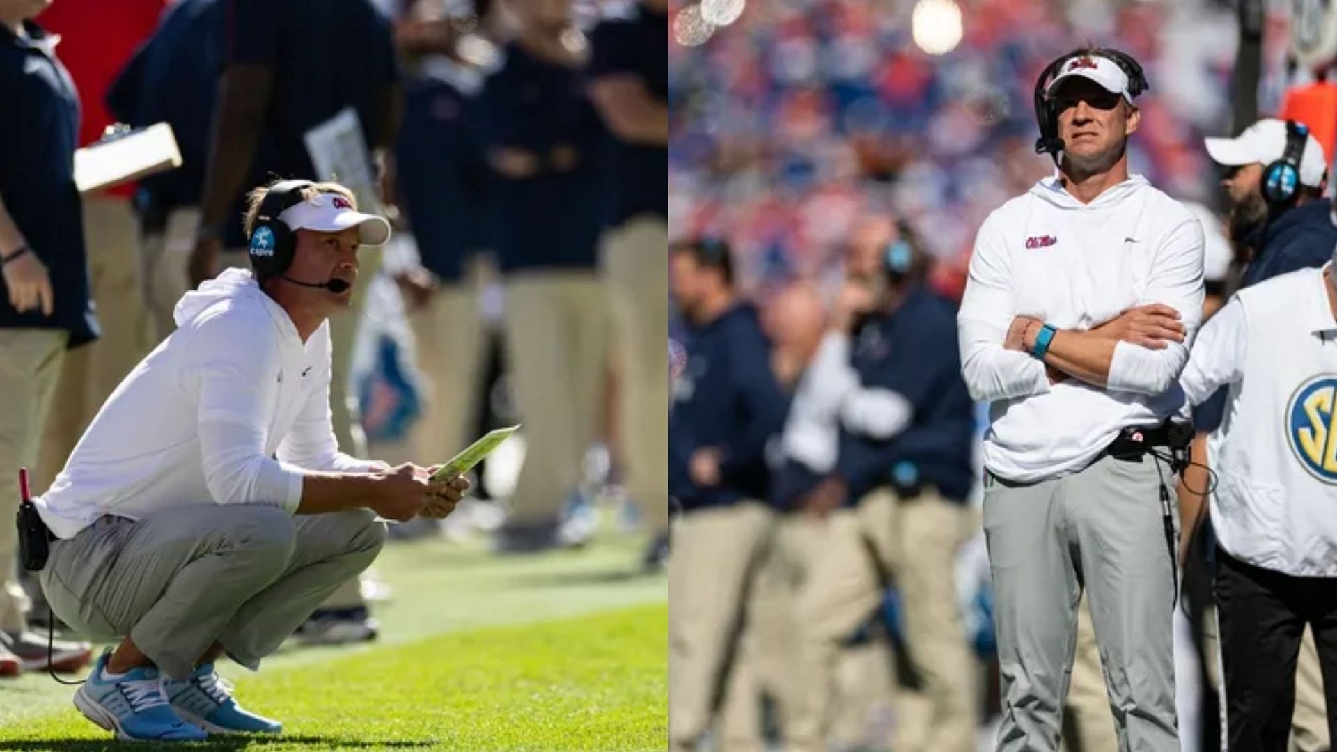 Ole Miss Rebels coach Lane Kiffin 