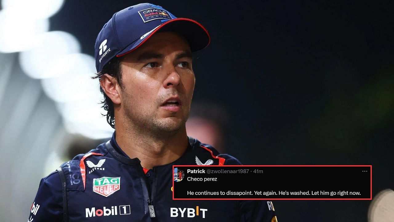 In Picture: Sergio Perez. Credit: Getty Images. Fan reaction by: x.com/zwollenaar1987