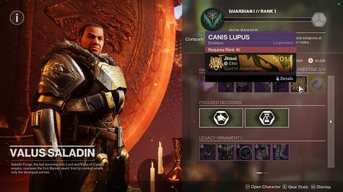 Canis Lupus emblem in Destiny 2 (Image via Bungie)