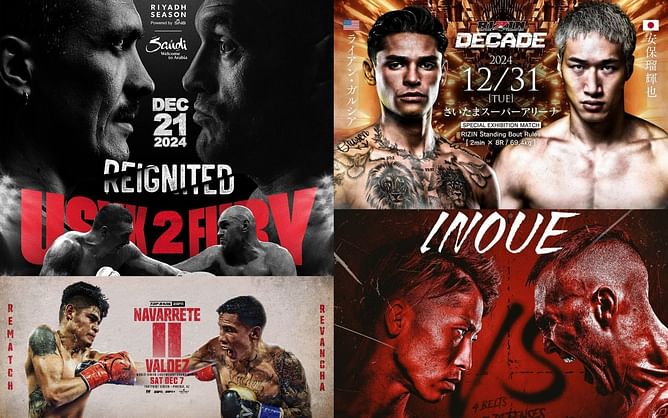 Boxing schedule for December 2024: Oleksandr Usyk vs. Tyson Fury, Ryan Garcia's next match, and other confirmed fights