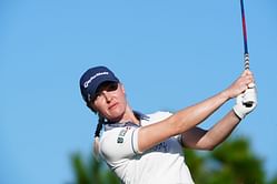 Charley Hull shares slow motion video right after finishing her round at the CME Group Championship