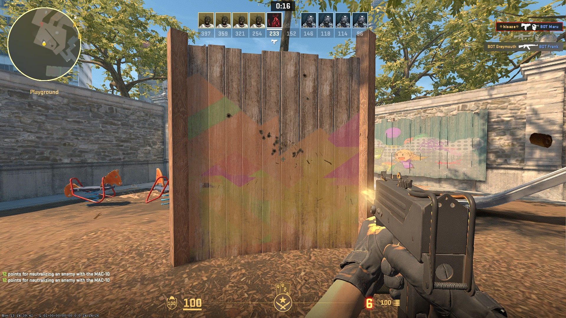 Wall banging in CS2 (Image via Valve)