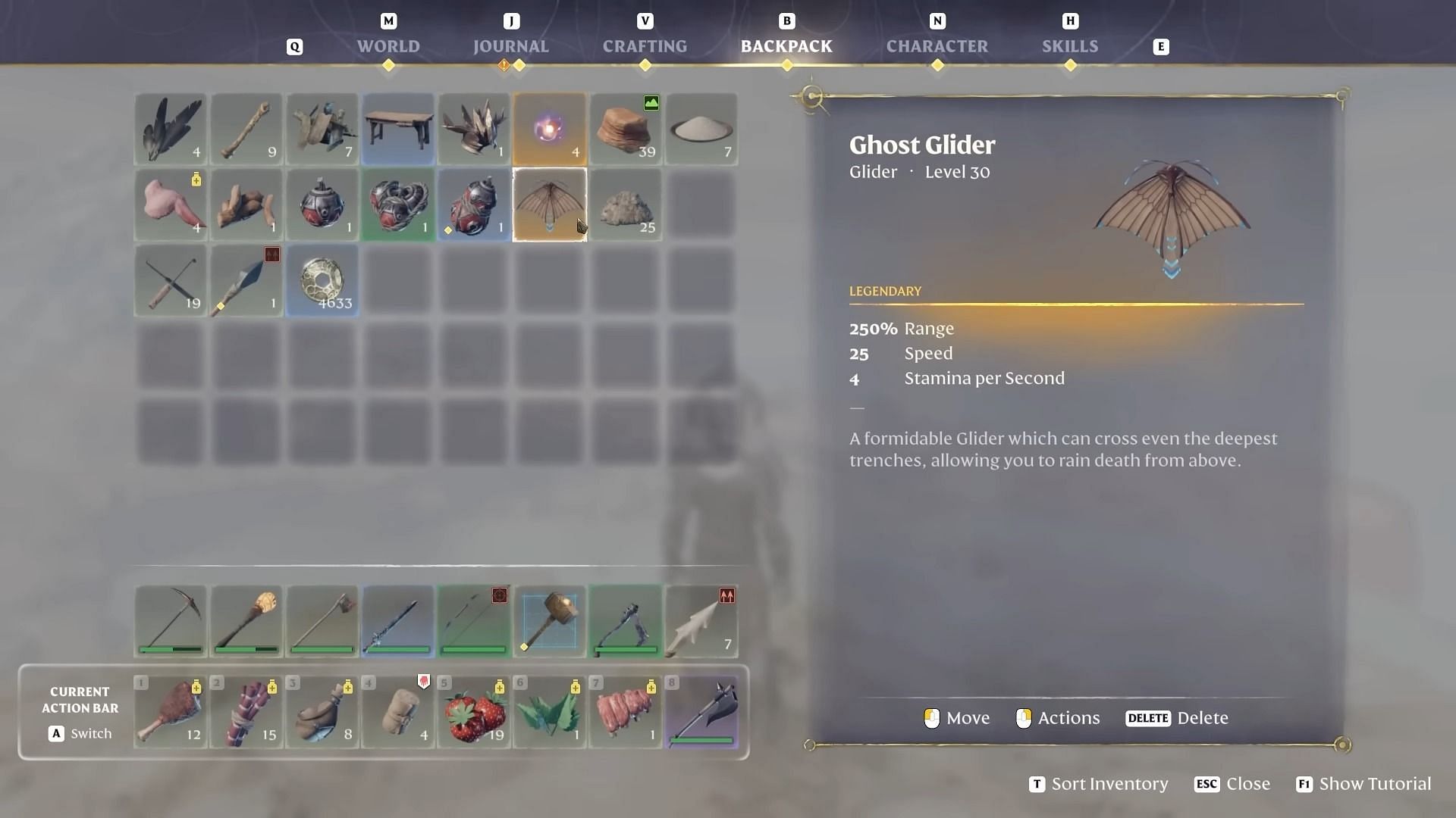 The Ghost Glider in a player's inventory (Image via Keen Games GmbH)