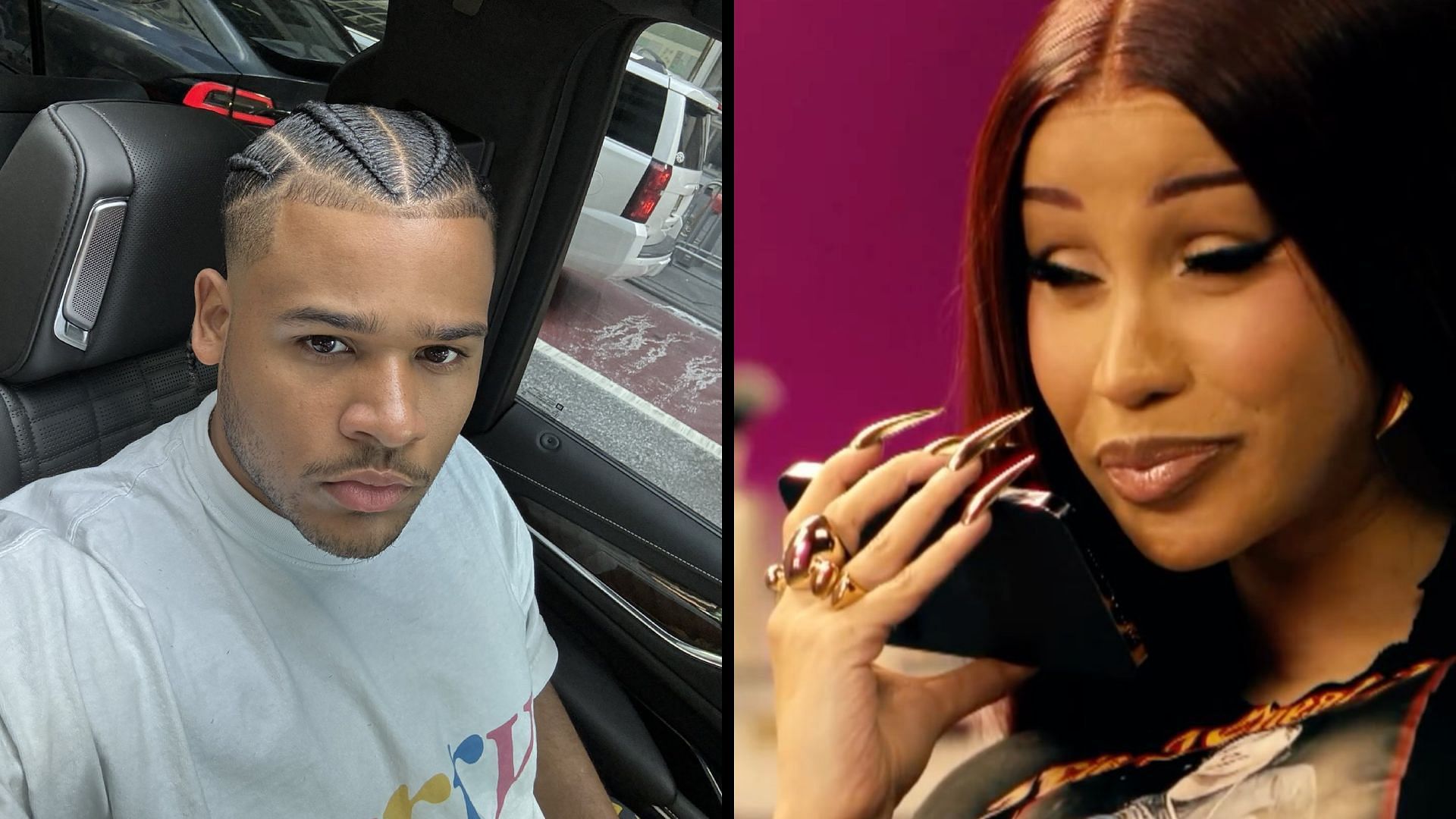 Cardi B wants to dance with Fanum after watching him in an IG Reel (Image via Cardi B/Instagram, Fanum/X)