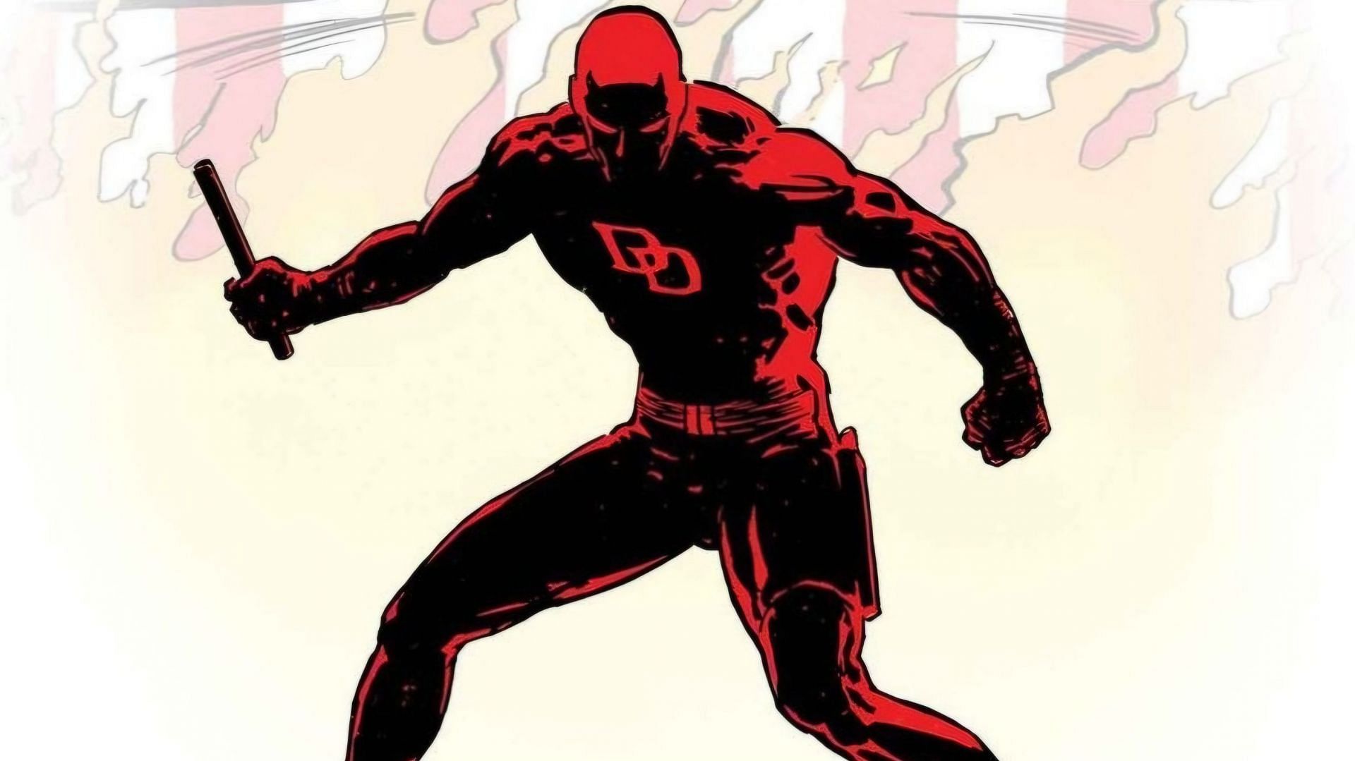 A comic illustration of the character Daredevil (via @marvel / Instagram)