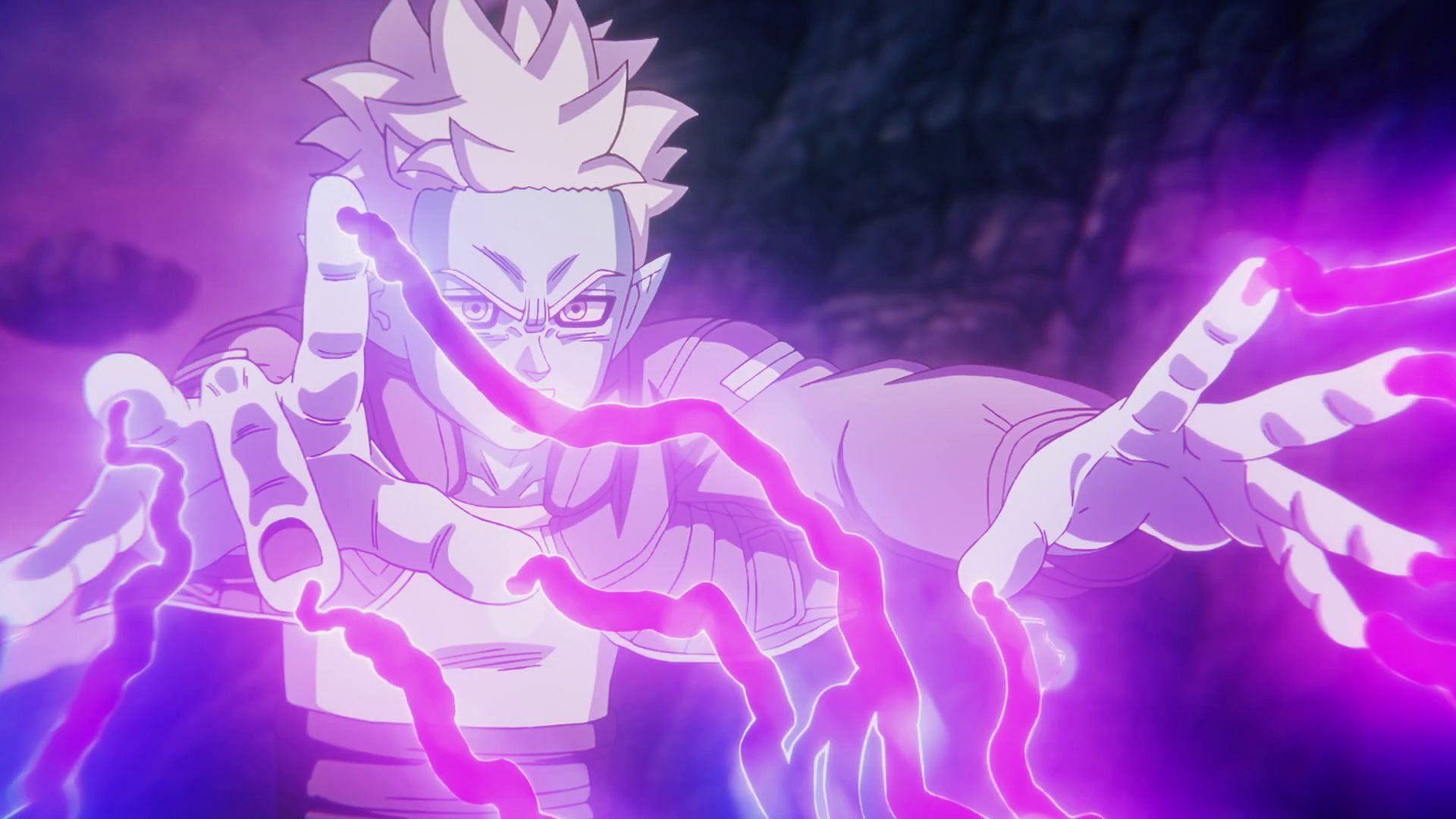 Glorio using his magic while fighting Goku (Image via Toei Animation).