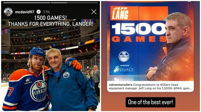 Wayne Gretzky, Connor McDavid, other Oilers laud equipment manager Jeff Lang on 1500-game milestone