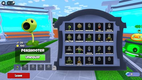 The Units screen (Image via Roblox)