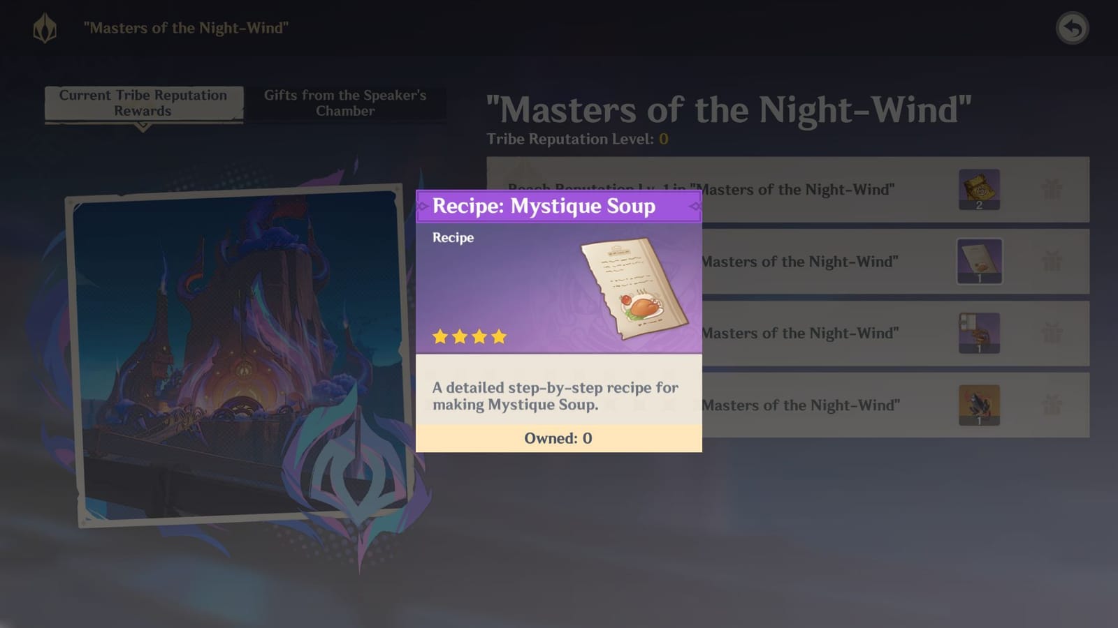 Pyro Wayob Genshin Impact 5.2 recipe list