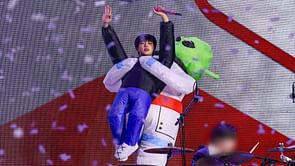 "Never laughed so hard": Fans react excitedly as BTS's Jin performs Running Wild in an alien costume for the Happy Special Stage