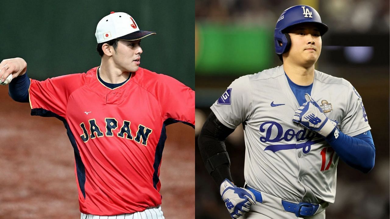 Roki Sasaki (L) and Shohei Ohtani (R) (Images from - Getty)