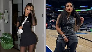 Anthony Edwards' GF Jeanine Robel reacts to Jayden McDaniels' girlfriend Alison Audreey's Timberwolves win post