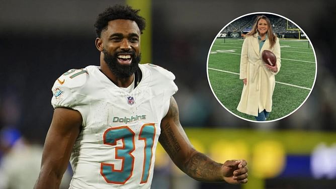 Raheem Mostert's wife Devon cheers on as Dolphins star acquires sport fishing championship team