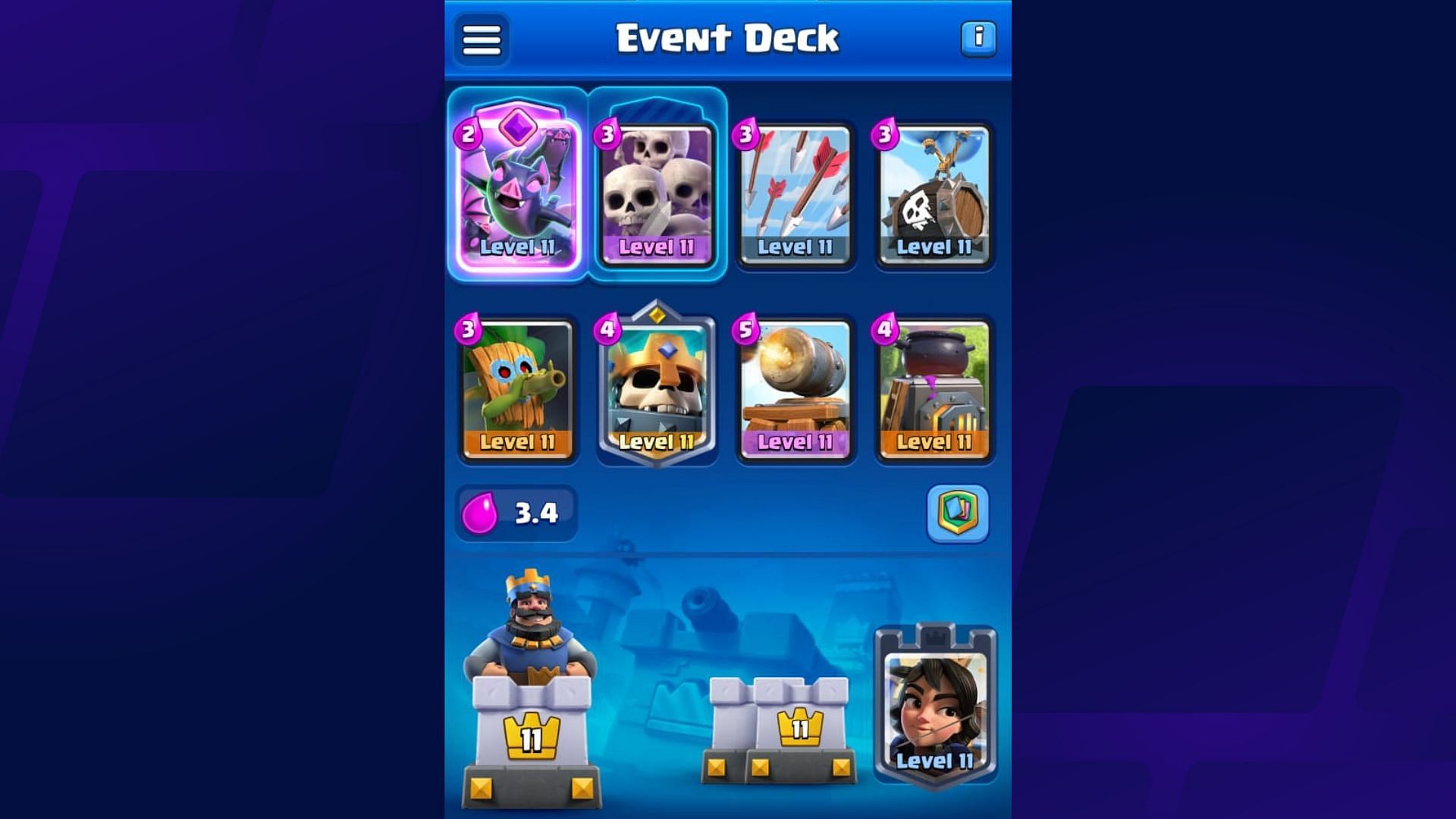 Clash Royale Skeleton Barrel Cart Furnace deck (Image via Supercell)