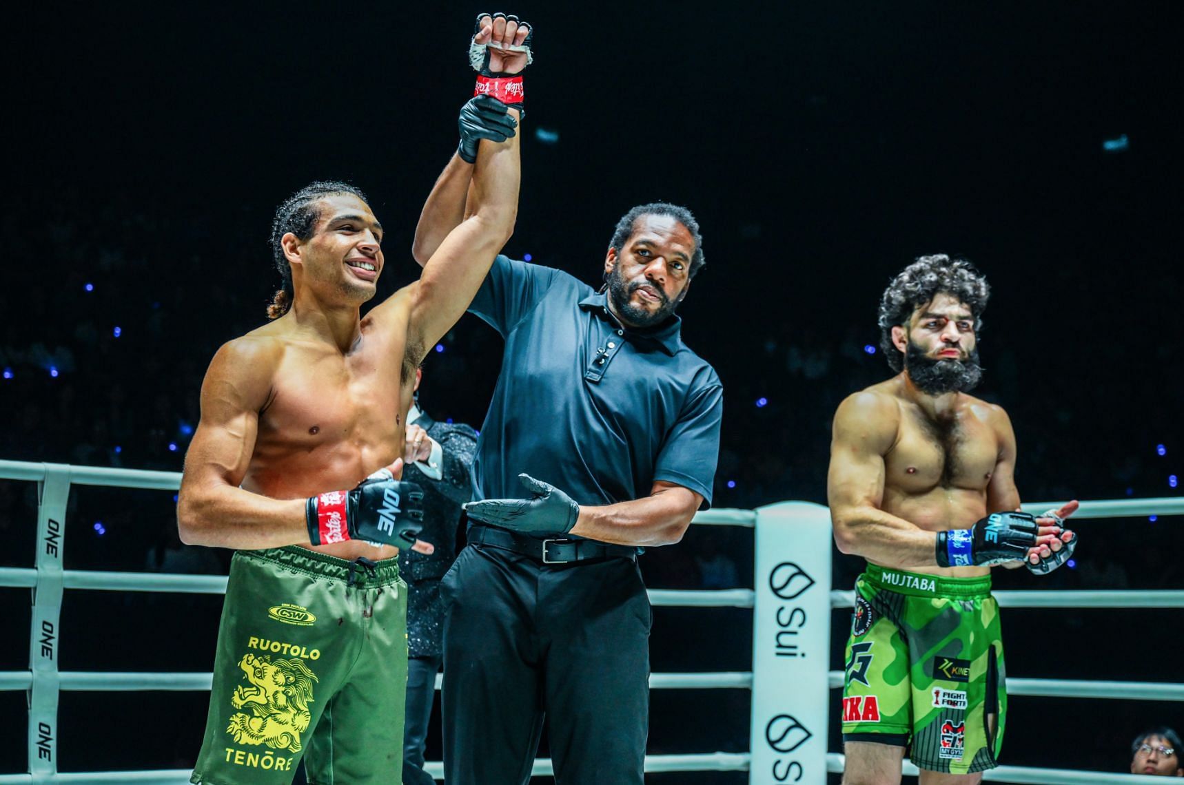 Kade Ruotolo (L) beats Ahmed Mujtaba (R)| Photo credit: ONE Championship