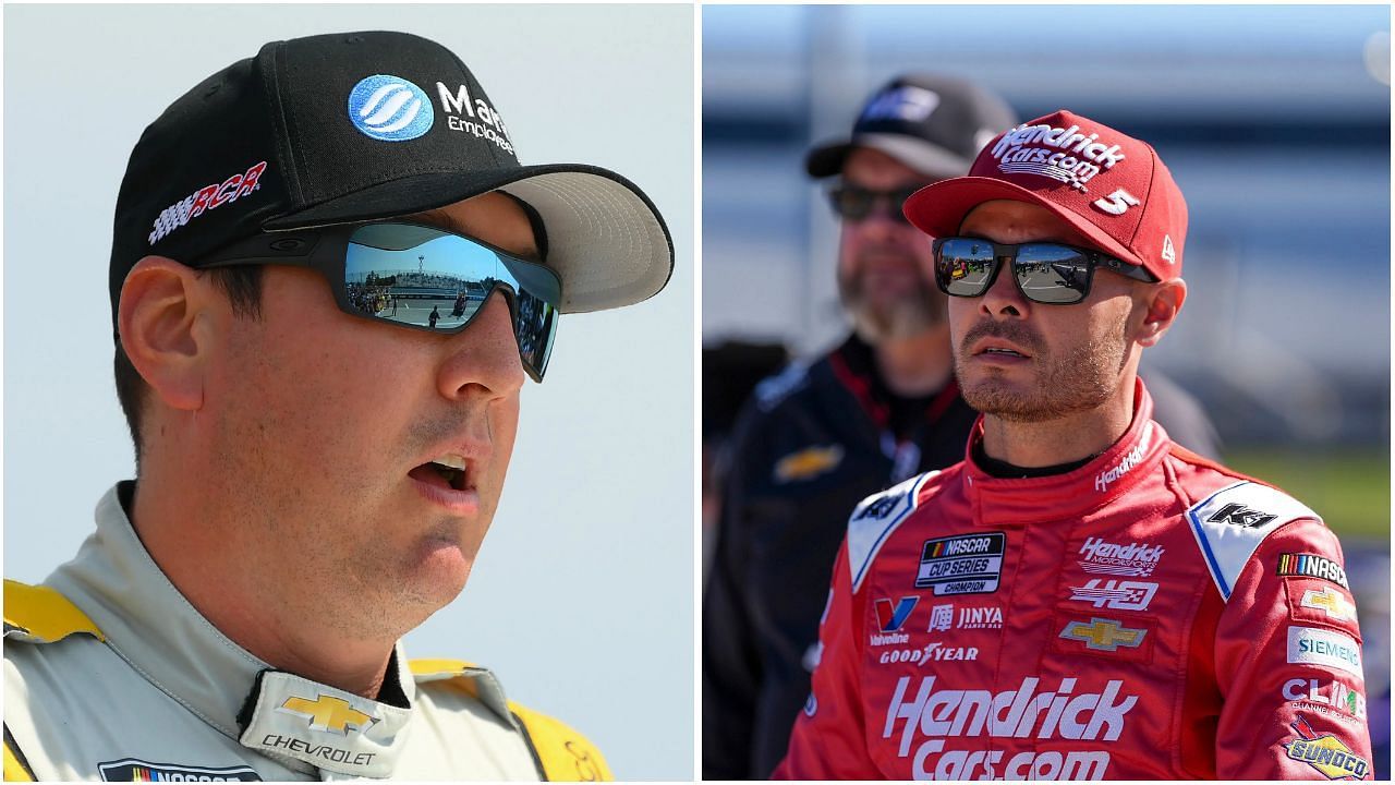 Kyle Busch (L) and Kyle Larson (R) (Source: Imagn)