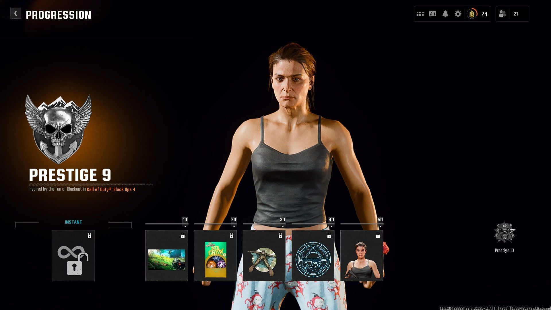 All Black Ops 6 Prestige 9 rewards (Image via Activision)