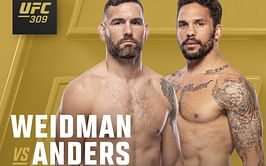 Chris Weidman reacts to 11th-hour pullout of UFC 309 opponent Eryk Anders: "I'm super bummed"