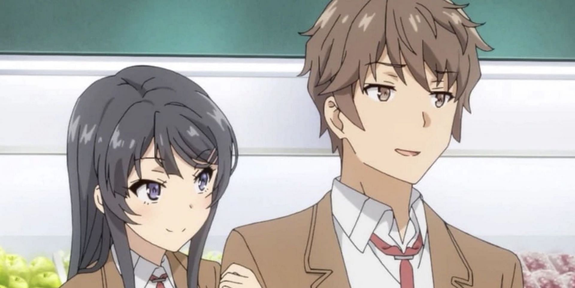 Sakuta Azusagawa &amp; Mai Sakurajima (Image via CloverWorks)