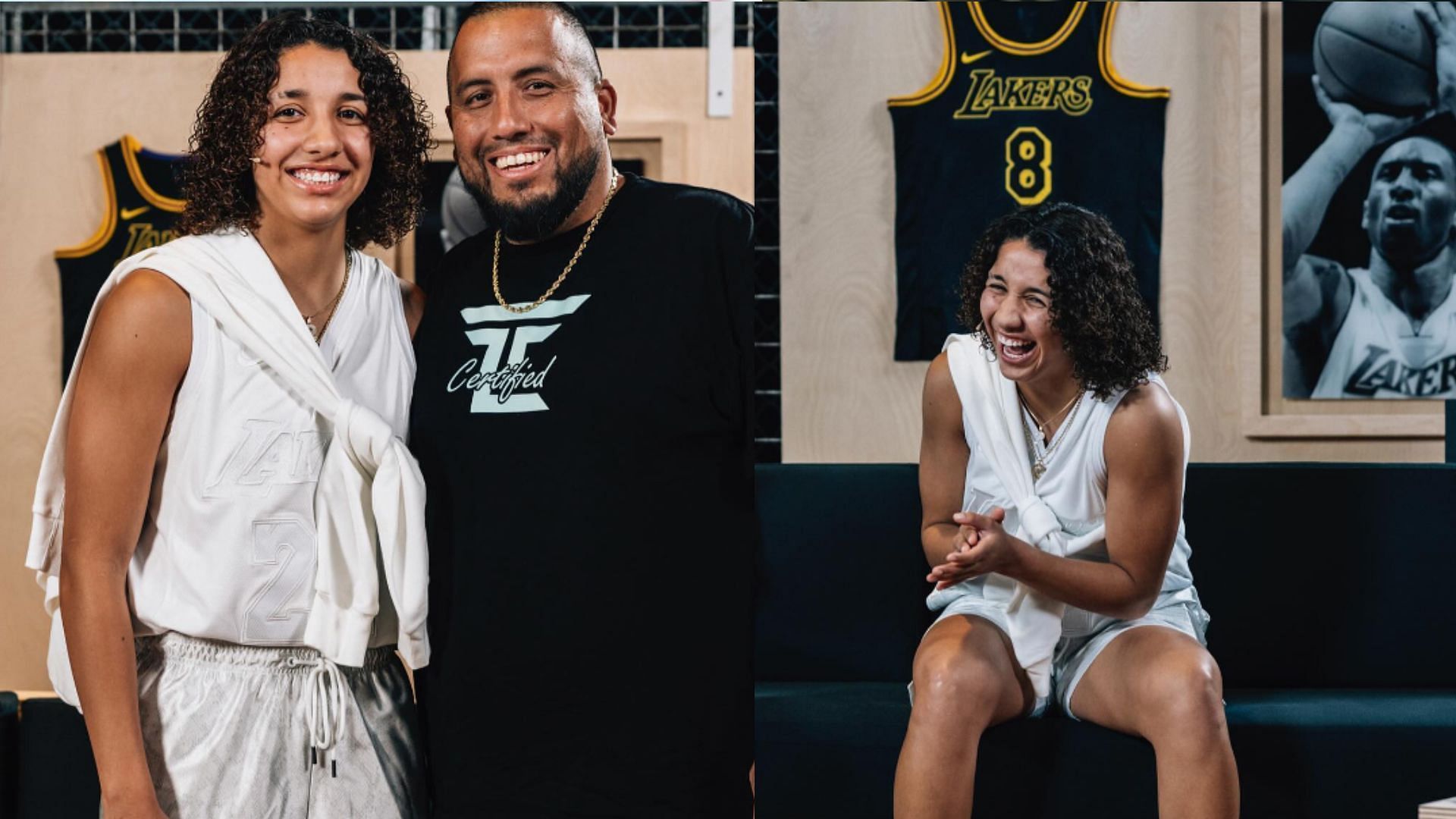 Aaliyah Chavez reshares an adorable photo with a fan at her high school game (Image: Aaliyah Chavez IG)