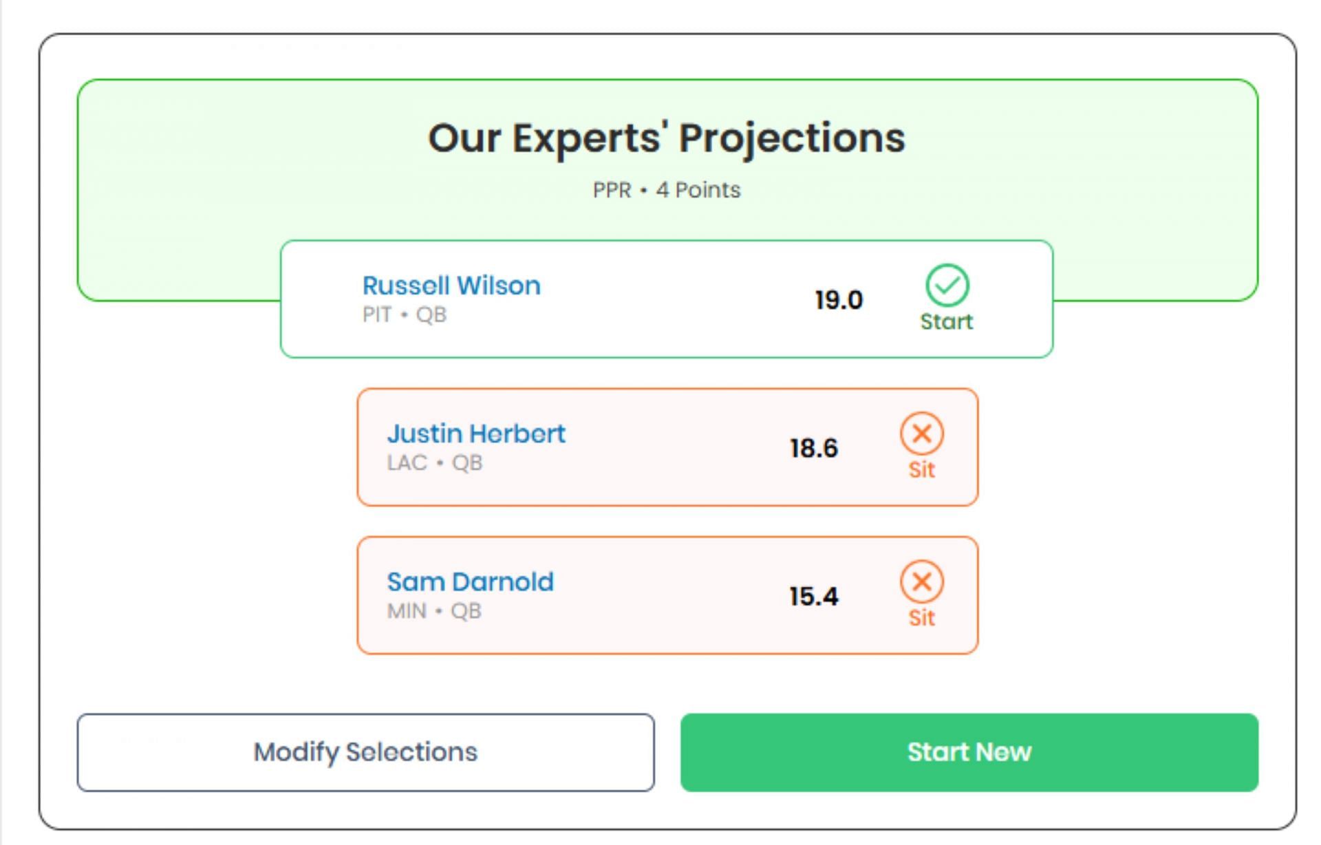 Pick Wilson over Herbert, Darnold