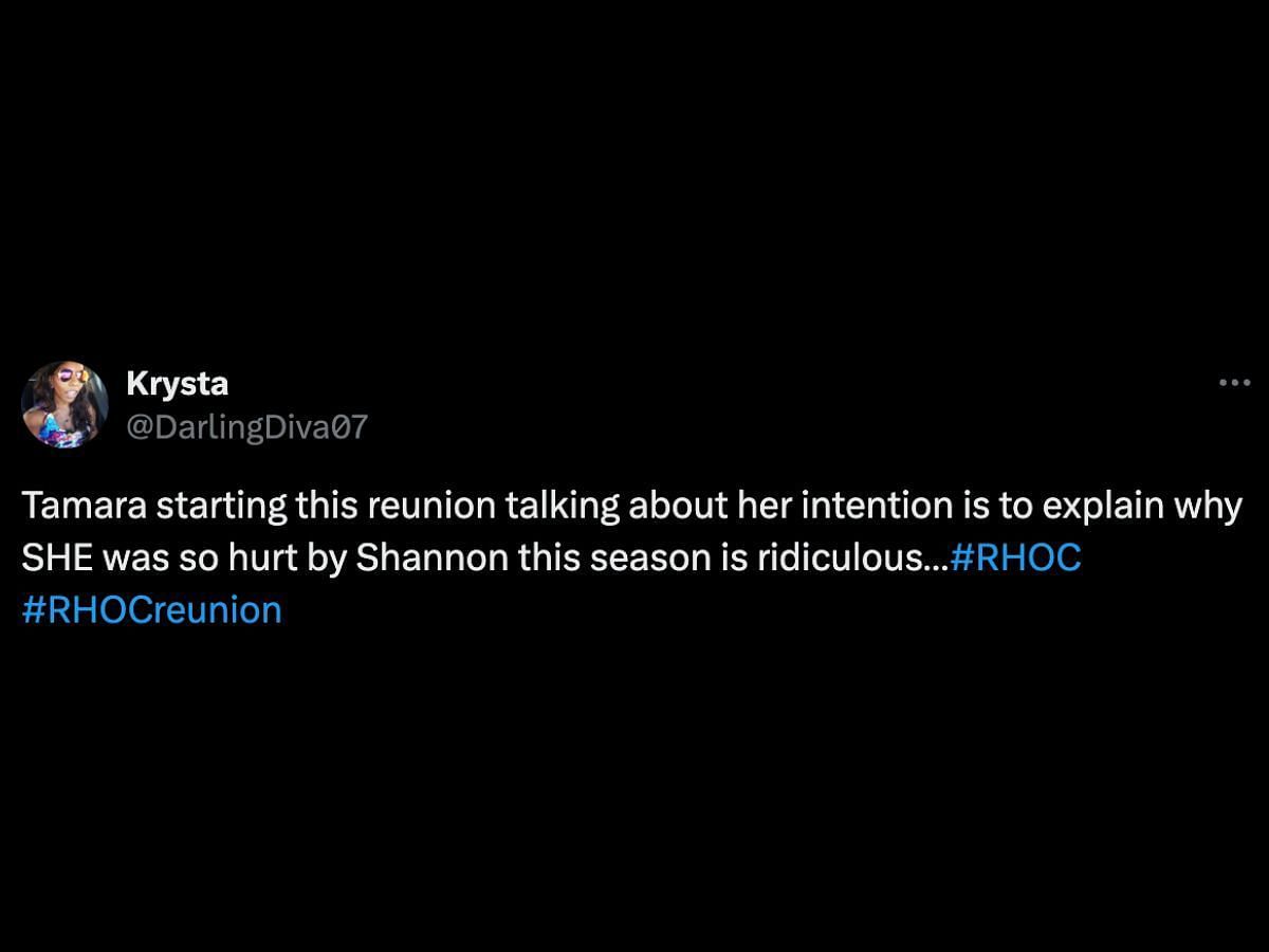 RHOC fans react to Tamra vs. Shannon (Image via X/@DarlingDiva07)